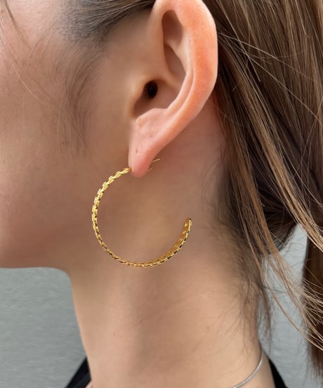 [ピアス] ビックフープ（素材：ステンレス）