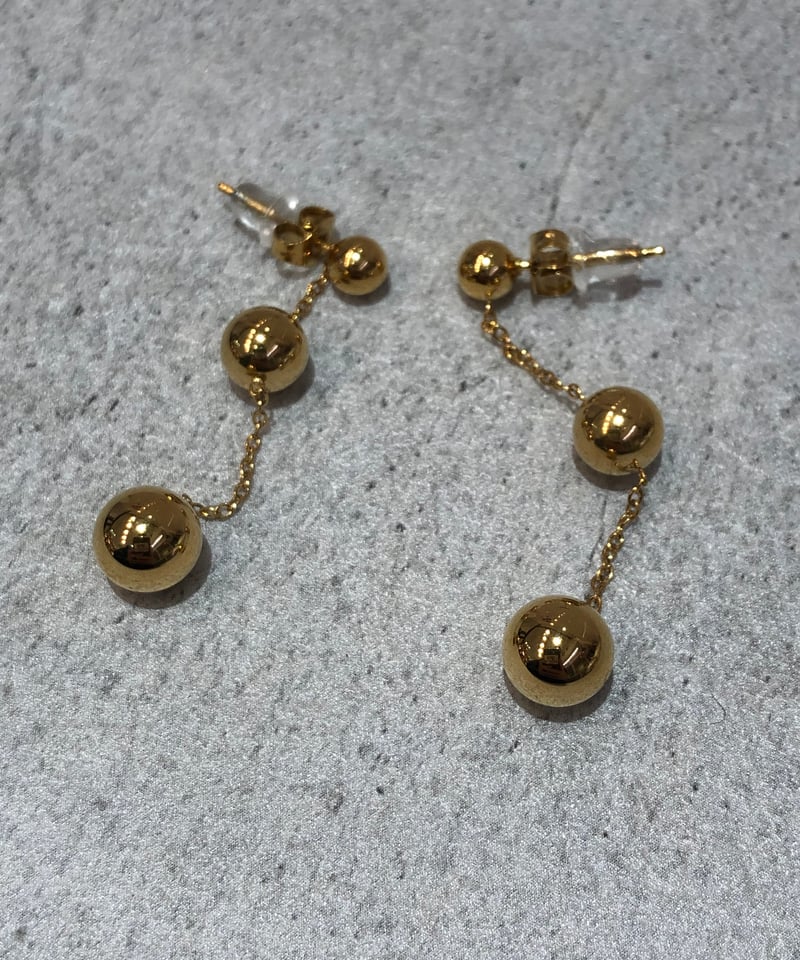 ピアス] ボールチェーン（素材：ステンレス） | auca's STORE