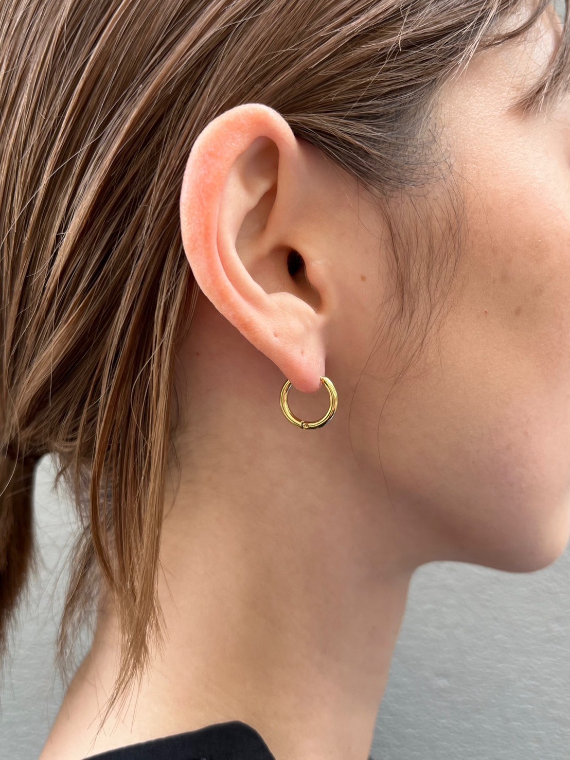 my✨FRED PERRY シャインゴールド ピアス 12mm Laurel Wreath Mini Earrings(1SZ Y18：SHINY GOLD): | FRED