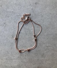 square chain -pink gold-(素材：ステンレス)