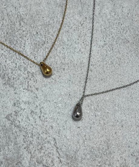 [ネックレス]　drop necklace（素材：ステンレス）