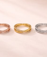 [リング]クロワゼストーン（素材：ステンレス）