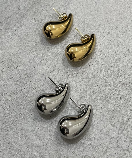 [ピアス] ドロップ（素材：ステンレス）