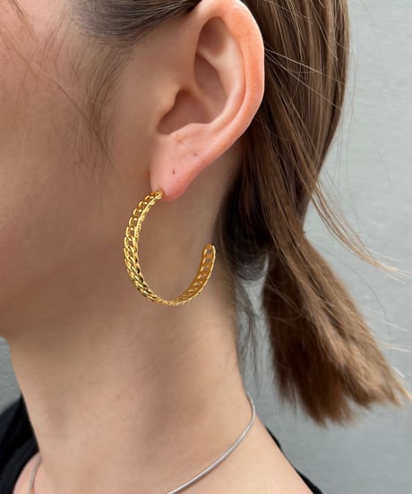 [ピアス] ビックフープ（素材：ステンレス）
