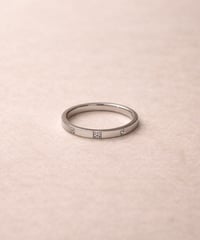 [リング]スリードットライン（素材：ステンレス）
