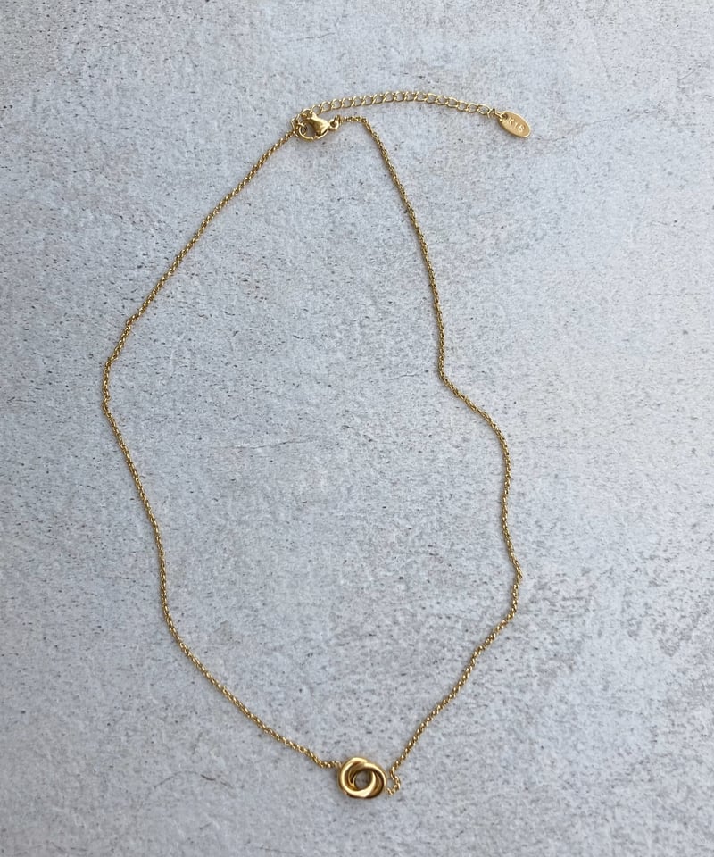 ネックレス] ダブルリング（素材：ステンレス） | auca's STORE