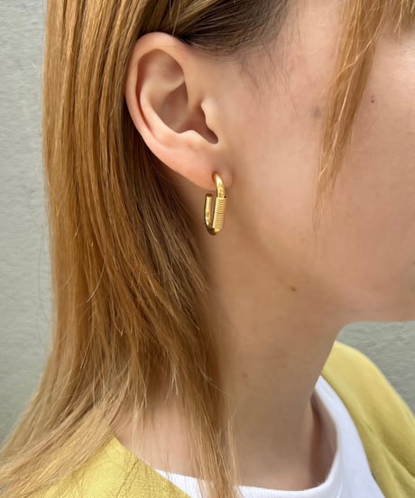 [ピアス]  Uコイル（素材：ステンレス）