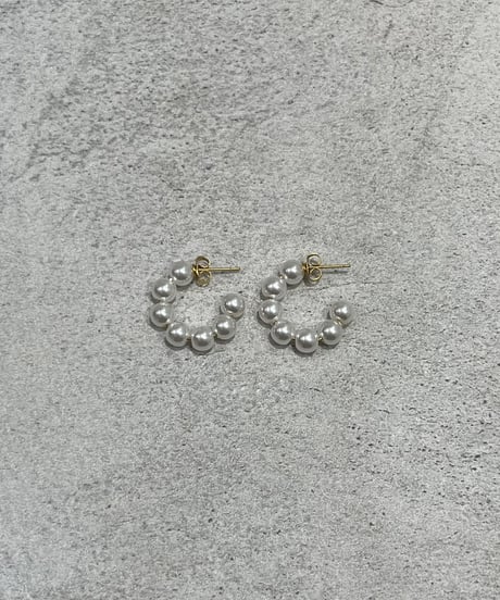 [ピアス] ムーンパール（素材：ステンレス）