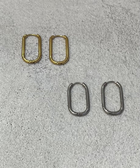[ピアス] ロングフープ（素材：ステンレス）