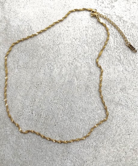 [ネックレス]  グリッターチェーン（素材：ステンレス）