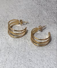 [ピアス] ラインフープ（素材：ステンレス）