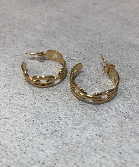 [ピアス] チェーン（素材：ステンレス）
