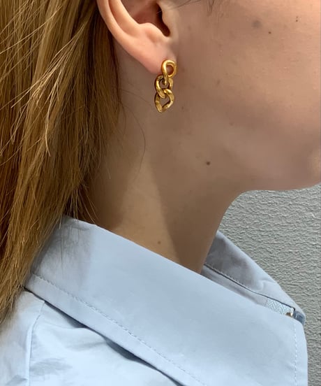 [ピアス] チェーン（素材：ステンレス）