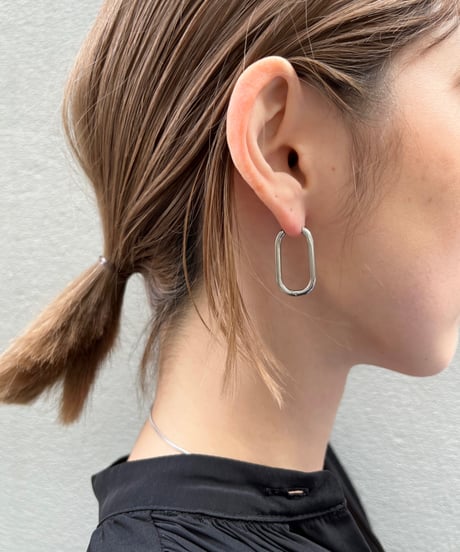 [ピアス] ロングフープ（素材：ステンレス）