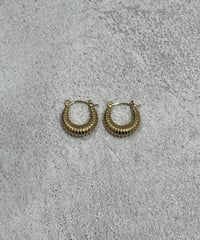 [ピアス]　ボールドフープ（素材：ステンレス）