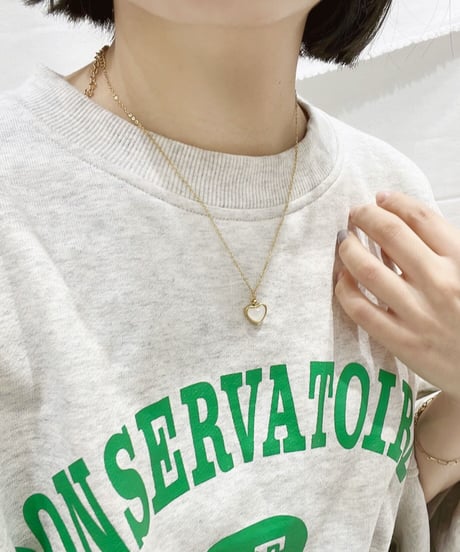 [ネックレス]  ジェルハート（素材：ステンレス）