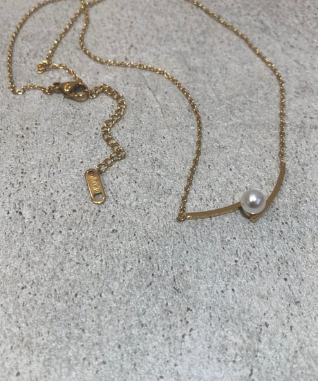 [ネックレス] パール（素材：ステンレス）
