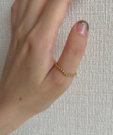 [リング] ポイントボール（素材：ステンレス）
