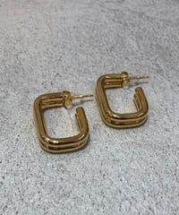 [ピアス] ダブルライン（素材：ステンレス）
