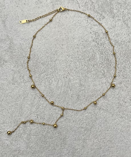 [ネックレス]　ランダムドロップ（素材：ステンレス）