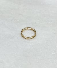 [リング]　シャープグリッド（素材：ステンレス）