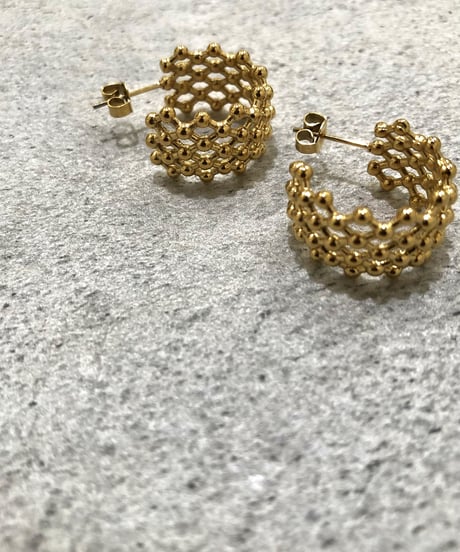 [ピアス] ワイドレース（素材：ステンレス）