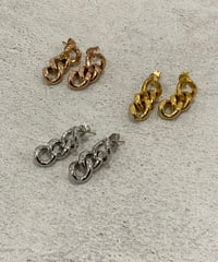 [ピアス] チェーン（素材：ステンレス）