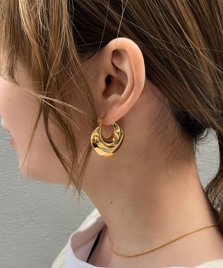 [ピアス] ドロップリーフ（素材：ステンレス）