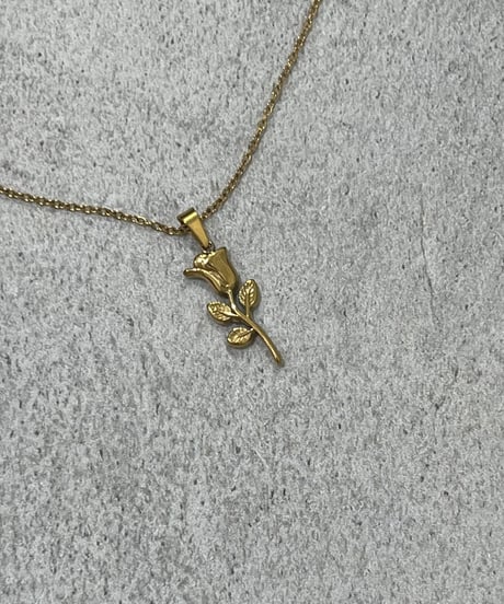 [ネックレス] ローズ（素材：ステンレス）