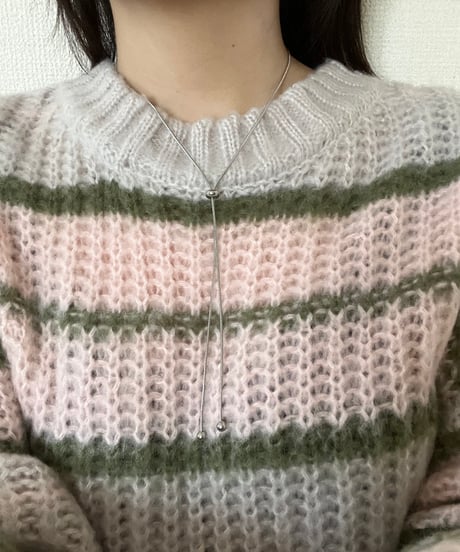 [ネックレス] 2wayラリアットチェーン（素材：ステンレス）