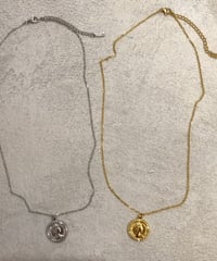 [ネックレス] コインネックレス（素材：ステンレス)