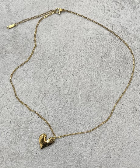 [ネックレス] ラフハート（素材：ステンレス）