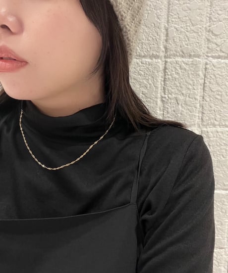[ネックレス] ツイストチェーン（素材：ステンレス）