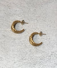 [ピアス] リーフフープ（素材：ステンレス）