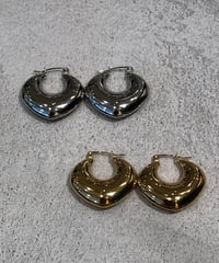 [ピアス] ドロップリーフ（素材：ステンレス）