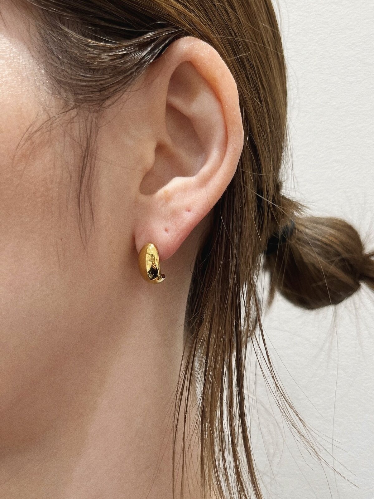 ピアス] ゴールドビーンズ（素材：ステンレス） | auca's STORE