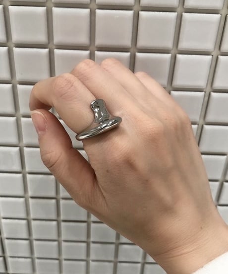 [リング]　イレギュラーウェーブ（素材：ステンレス）