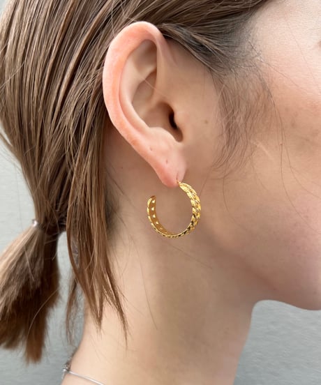 [ピアス] チェーン（素材：ステンレス）