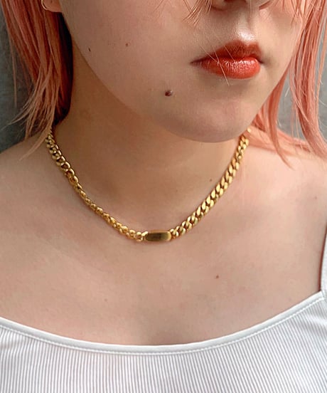 [ネックレス]  point chain（素材：ステンレス）