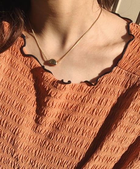 beans necklace -gold-(素材：ステンレス)
