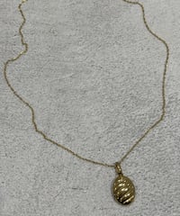 [ネックレス] オーバルウェーブ（素材：ステンレス）
