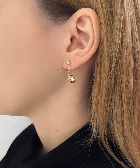 [ピアス] ニットボール（素材：ステンレス）