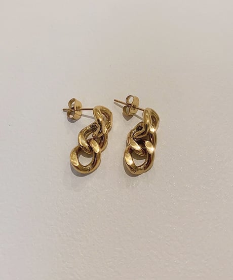 [ピアス] チェーン（素材：ステンレス）