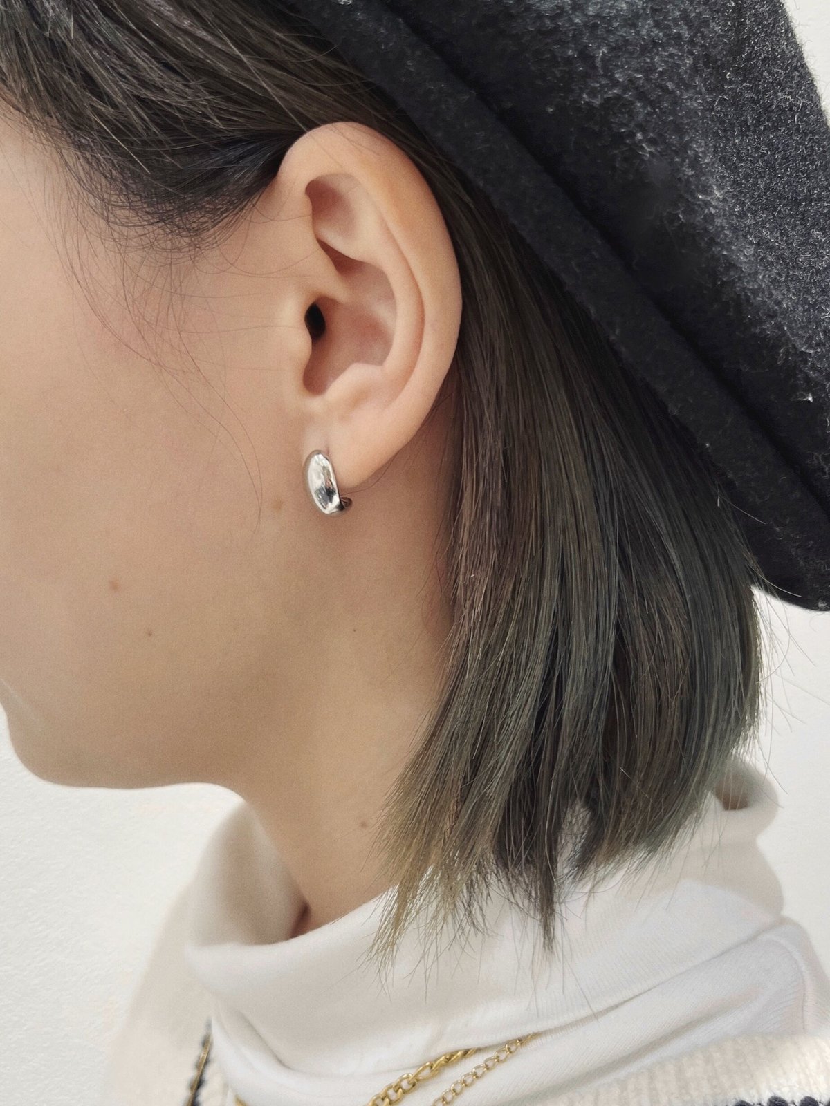 ピアス] シルバービーンズ（素材：ステンレス） | auca's STORE