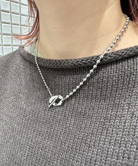 [ネックレス] スルーフープ（素材：ステンレス）