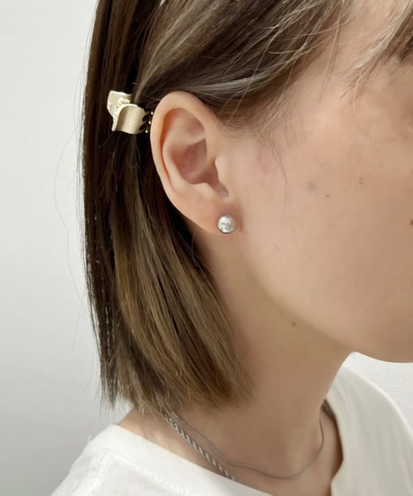 [ピアス]　マットシルバーボール（素材：ステンレス）