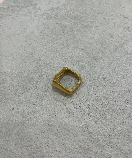 [リング] ワイドスクエア（素材：ステンレス）