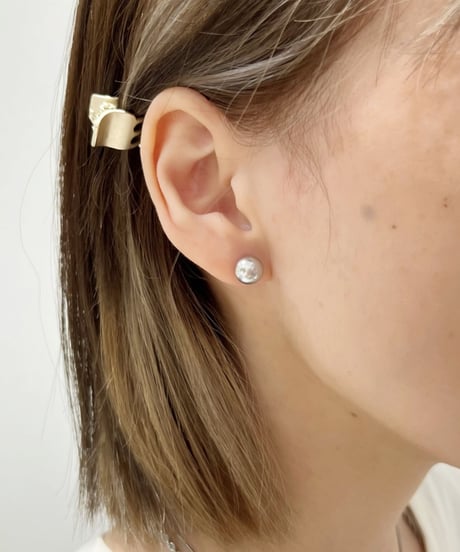 [ピアス]　マットシルバーボール（素材：ステンレス）
