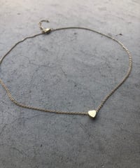 [ネックレス] スモールハート ゴールド（素材：ステンレス）