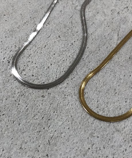 [ネックレス] 2mmボールドネックレス（素材：ステンレス）